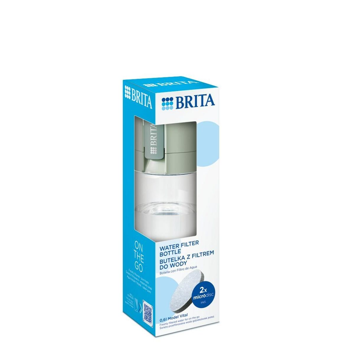 Bottiglia filtrante Brita 1052263 Verde 600 ml
